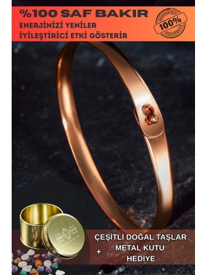 Normadia Şık Bakır Bileklik, Unisex Takı, Modern Tarz, Günlük Kullanım