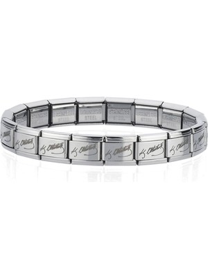 Normadia K. Atatürk Imzalı Unisex Çelik Charm Bileklik 18-21CM Seçenekli