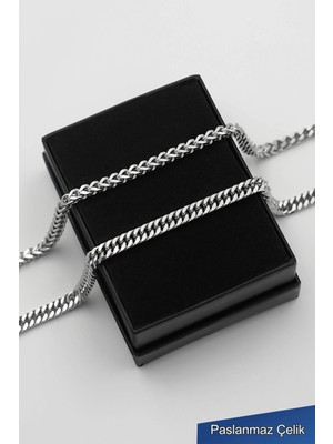 Normadia Çelik Erkek Bileklik Seti, Şık ve Dayanıklı, 2 Adet