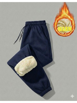 Ultra Sıcak Tutan Şardonlu Peluş Iç Astarlı Eşofman Altı