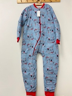 Key Kids Genç Kız Mavi Kırmızı Yeni Kız Çocuk Uyku Tulumu Pamuklu Bacaklı 10/12/14 Yaş Büyük Beden 2.5 Tog Kışlık Kalın