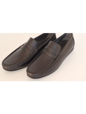 Darkwood-Erkek Loafer-Günlük Ayakkabı-Natürel Siyah Deri