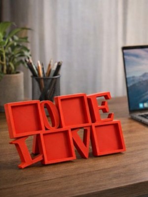 Love Dekoratif Raf & Masa Üstü Aksesuar – Kırmızı | Fotoğraf Ekleme Alanlı Modern Ev & Ofis Dekoru