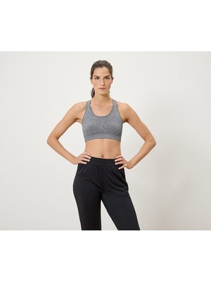 Tchibo Kadın Dikişsiz Spor Büstiyer, Kırç. Gri