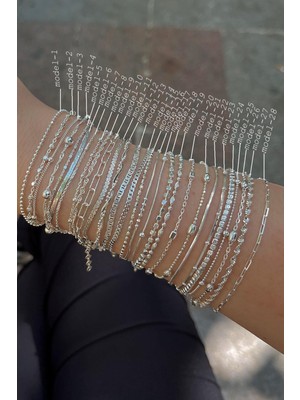 Normadia 925 Ayar Gümüş Ince Zincir Model Bileklik, Şık ve Zarif Tasarım