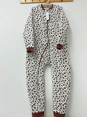 Key Kids Leopar Yeni Kız Çocuk Uyku Tulumu Pamuklu Bacaklı 10/12/14 Yaş Büyük Beden 2.5 Tog Kışlık Kalın
