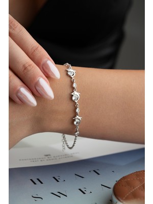 Normadia 925 Ayar Gümüş Yunus Bileklik, Zarif ve Şık Takı Tasarımı