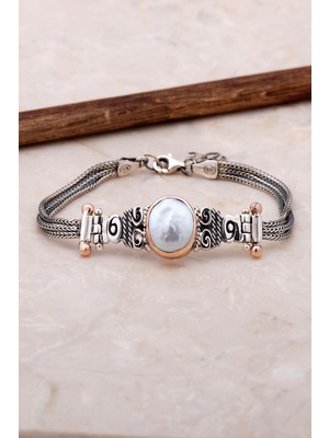 Normadia Şık Gümüş Bileklik, Zarif Elişi Tasarım, Parlak ve Dayanıklı Takı