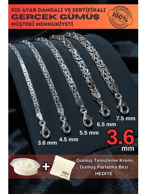 Normadia Şık Erkek Gümüş Bileklik, 3.6 mm Dikdörtgen Kesim, Zarif Tasarım