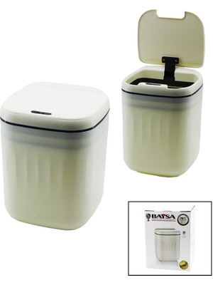 Hareket Sensörlü=otomatik Aç-Kapa Kapak - Pilli Plastik Çöp Kovası 20LT (5477) NFSM-RSGO345