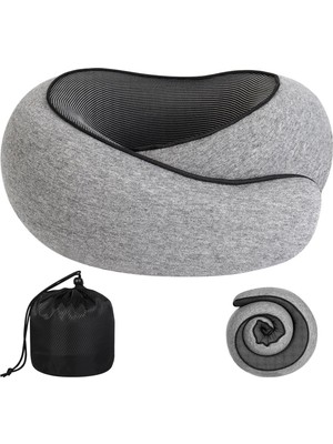 Visco Planet Ortopedik Spiral Boyun Destekli Seyahat Yastığı %100 Ortopedik Visko