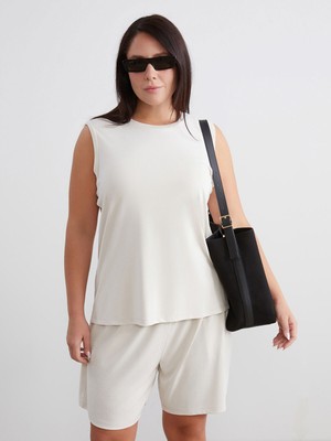 Lc Waikiki Yeni Sezon Bisiklet Yaka Modal Karışımlı Kadın Atlet