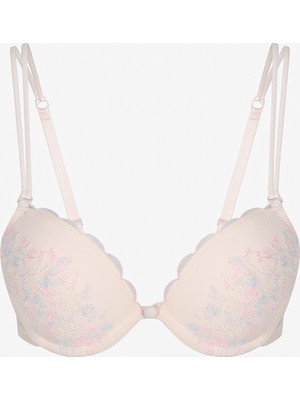 Penti Bej Wow Broderie Sütyen