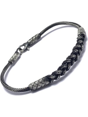 Normadia Örme Model 1000 Ayar Kazaziye Gümüş Bileklik Unisex 201014886