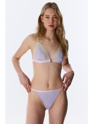 Penti Lila Micro Lace Dantel Üçgen Sütyen