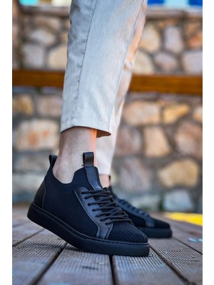 Pazarcan KB-112 Kuback Siyah Siyah Tabantriko Bağcıklı Günlük Erkek Ayakkabı