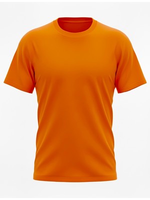 ÜMİTEKS WORLD OF CLOTHES Saks Mavisi Bisiklet Yaka Kısa Kol Penye Tişört 0 Yaka Saks Mavi Penye T-Shirt Penye Basic T-Shirt