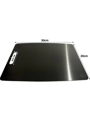 Paslanmaz Çelik Kesme Tahtası  20X30 cm Mutfak Sebze Et Kesme Tahtası Doğrama Tahtası Mutfak Ak