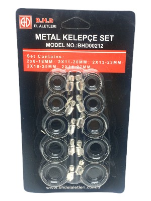 10 Parça  Metal Hortum Kelepçesi Set (5477) NFSM-RSGO3456