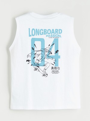 Lc Waikiki Yeni Sezon Bisiklet Yaka Baskılı Erkek Çocuk Atlet