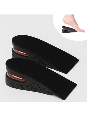 5 cm Boy Uzatıcı Silikon Ortopedik Topuk Tabanlık – Yüksek Konforlu Gizli Yükseltici Ped (Uni