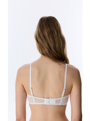 Penti Açık Mint Lotus Straplez Floral Balenli Sütyen