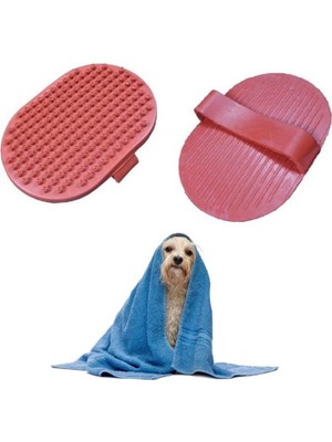 Ergonomik Masajlı Evcil Hayvan Kedi Köpek Yıkama Fırçası Aparatı (5477) NFSM-RSGO3456