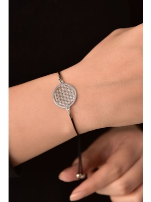 Normadia 925 Ayar Gümüş Rodyum Kaplama Kadın Bileklik, Şık ve Zarif Tasarım