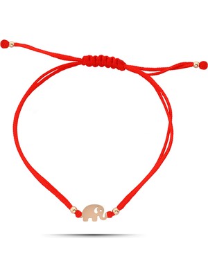 Normadia Minimal Fil Gümüş Makrome Örgülü Şans Bilekliği