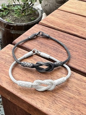 Normadia Sevgililer Günü Çiftler Için Gümüş Kazaziye Bileklik Seti