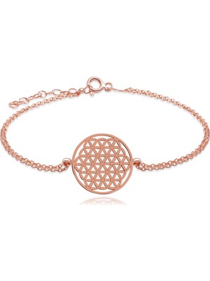 Normadia Kadın Pembe Çiçek Temalı Şık Bileklik, Zarif ve Kullanışlı Takı