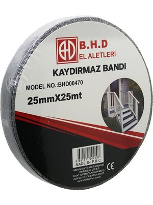 25MM x 25MT Kaydırmaz Siyah Bant (5477) NFSM-RSGO3456
