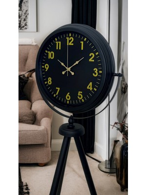 Buffer Zentime Black Prime Gold Rakamlı Tripod Ayaklı Saat