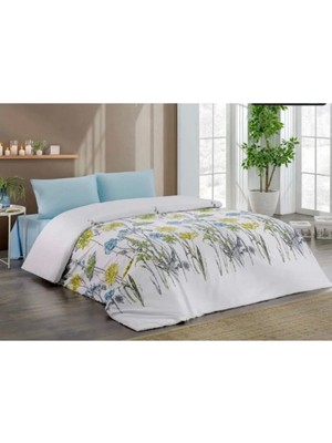 Taç Ranforce Kristal Bloom Çift Kişilik Nevresim Takımı