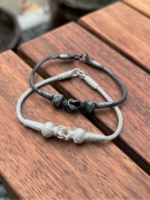 Normadia Sevgililer Günü Çiftler Için Gümüş Kazaziye Bileklik Seti