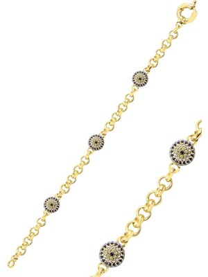 Normadia Gümüş Büyük Boy Turkuaz Taşlı Nazarlı Bileklik, Şıklığın ve Zarafetin Simgesi