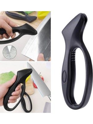 Kolay Tutuş Saplı Paslanmaz Çelik Manuel Bıçak Bileme Aleti (5477) NFSM-RSGO3456