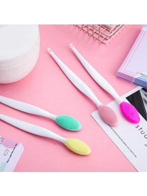 2 Adet Dudak Fırçası Peeling Etkili Gözenek Siyah Nokta Temizleyici Akne Giderici Çift Yönlü