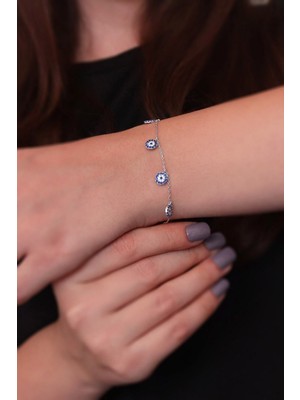 Normadia 925 Ayar Gümüş Kadın Bileklik, Şık ve Zarif Takı Hediye