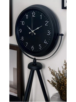 Buffer Zentime Sade Siyah Tripod Ayaklı Saat