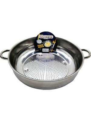No-3 - 30CM Basık Süzek Metal Süzgeç (5477) NFSM-RSGO3456