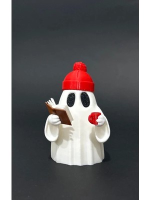 Etkrtl- Kitap Okuyan Kahve Içen Ghost Figürü