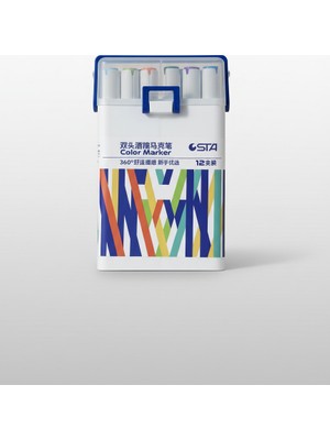 STA Çift Uçlu Alkol Bazlı Marker 12’li Set