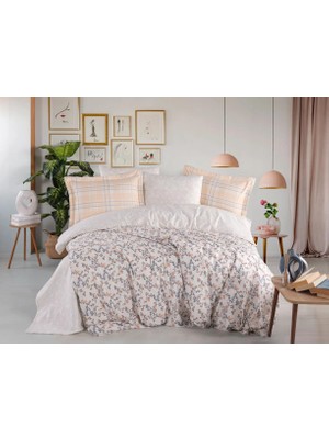 Pazarcan Çift Kişilik Poplin Nev Lola Somon