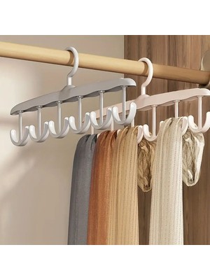 1 Adet Yer Tasarruflu 6 Kancalı Plastik Dolap Içi Düzenleyici Pratik Askı (5477) NFSM-RSGO3456