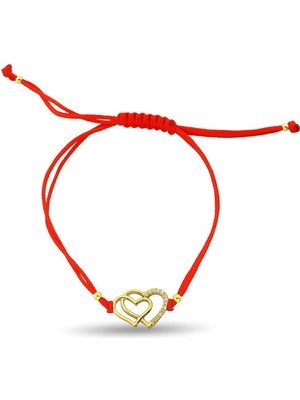 Normadia Makrome Ipli Kalp Bileklik, Şans ve Zarafet Için Şık Tasarım