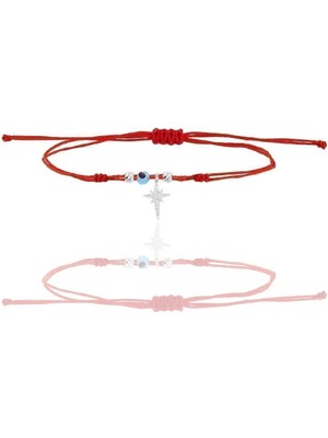 Normadia Şans Bilekliği, Zirkon Taşlı, Gümüş Rodyum, Kutup Yıldızı Tasarımı