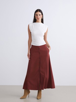 Lc Waikiki Yeni Sezon Loose Fit A Kesim Müslin Etek