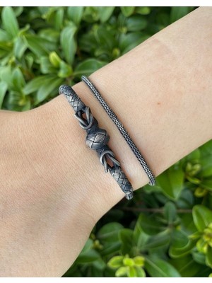 Normadia Oksitli Gümüş Kazaziye Bileklik Çiftli Takım, Şık ve Zarif Tasarım