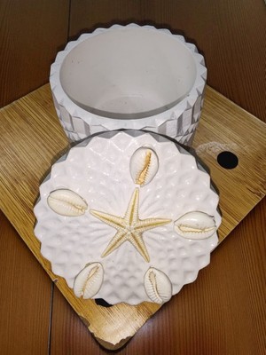 Home Beyaz Kapaklı Kristal Desenli Dekoratif Saklama Kutusu 2